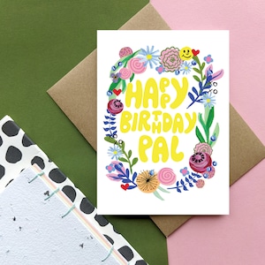 Joyeux anniversaire copain - carte d'anniversaire