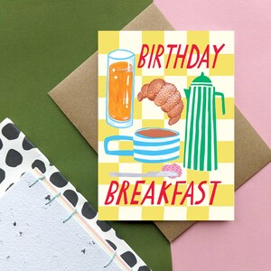Cartão de café da manhã de aniversário imagem 2