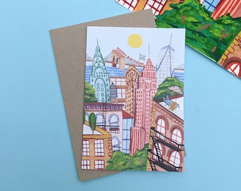 Carte d'anniversaire à New York