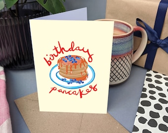 Carte crêpes d'anniversaire