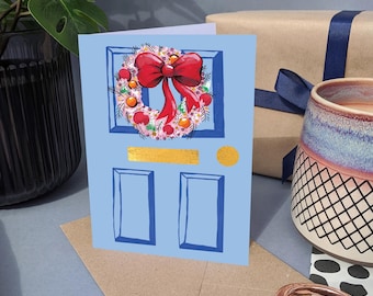 Carte de voeux Maison pour Noël