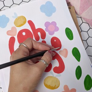 Carte pour bébé - Hippie rétro - Design unisexe image 3