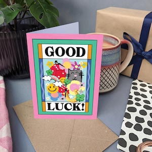 Tarjeta de buena suerte - Tarjeta de amuletos de la suerte
