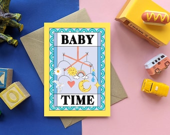 Baby Time - Cartão para recém-nascido