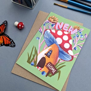 Cartão Toadstool New Home imagem 2