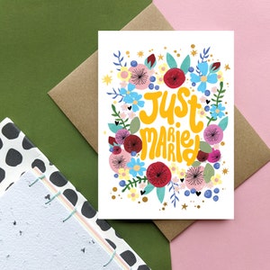 Just Married - Wedding Card - Congratulations