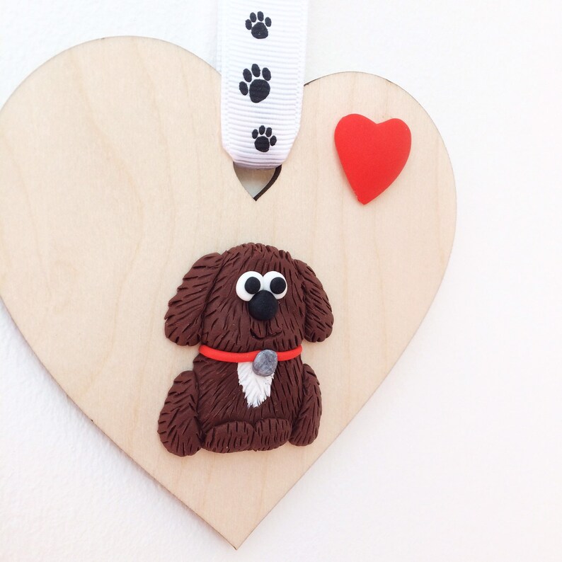 Dark Chocolate Brown Cockapoo Puppy Gift Labradoodle Owner -8673