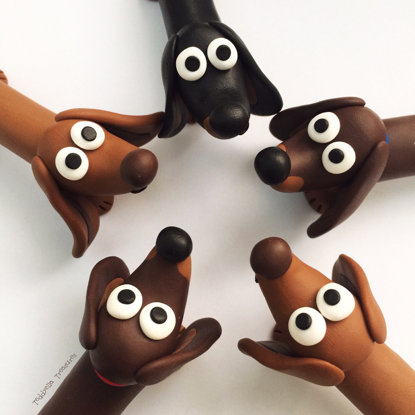 Sausage dog dachshund puppy dog cake topper party favour | Etsy