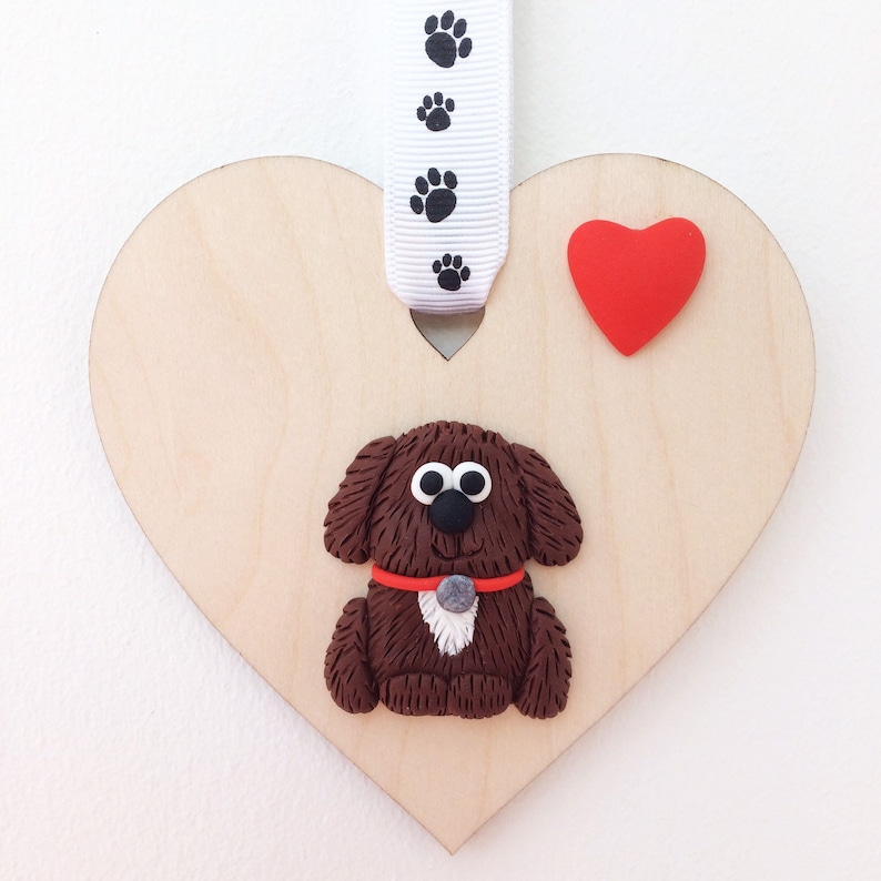 Dark Chocolate Brown Cockapoo Puppy Gift Labradoodle Owner -7646