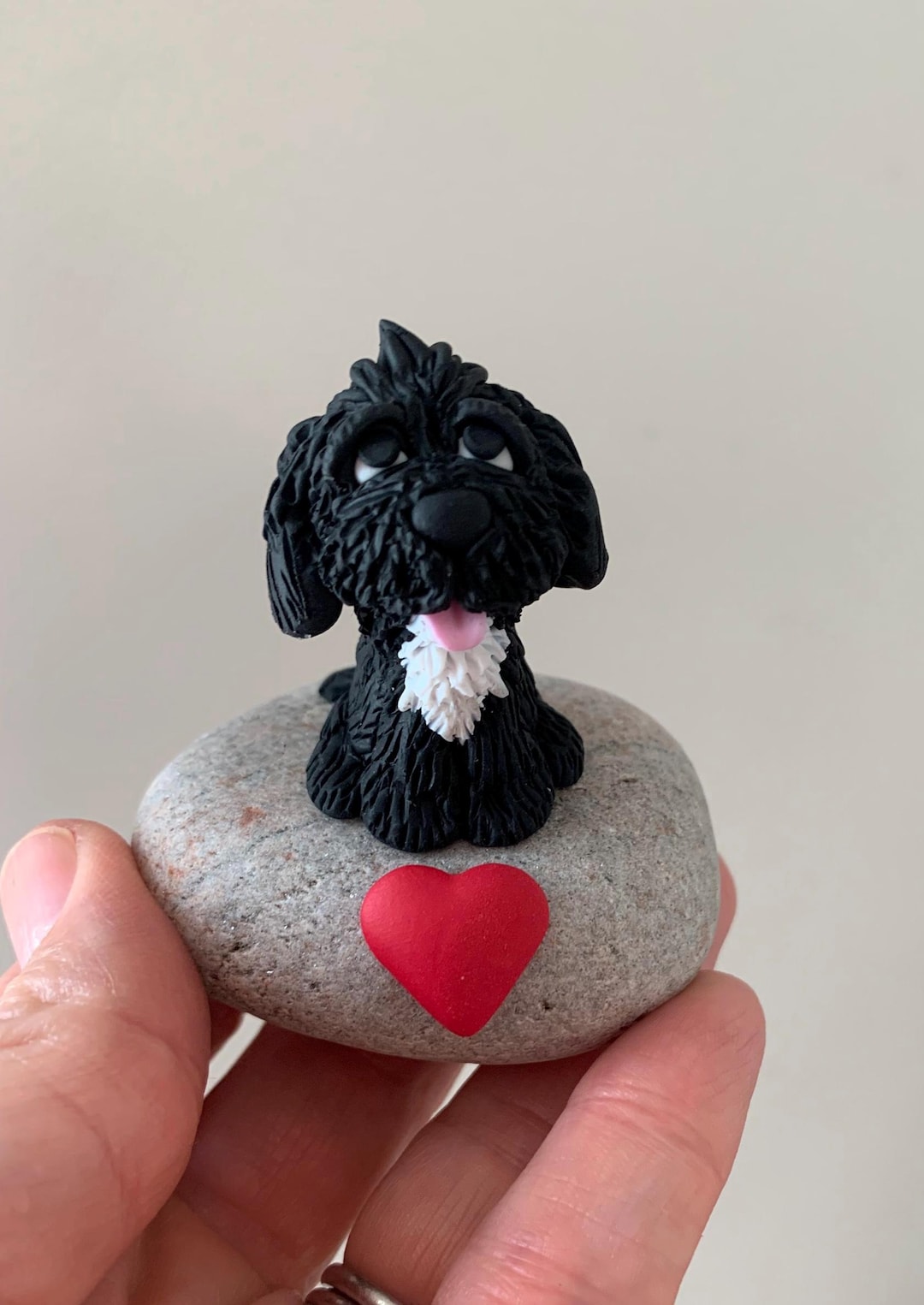Black Cockapoo Art, Cavapoo Art, Black Spaniel Art, Doodle Art, Dog Dad ...