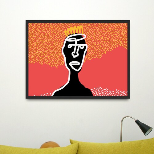 Horizontal Wall Art Abstract Art Print Downloadable Prints Etsy