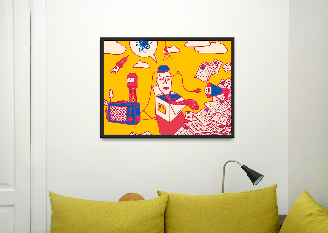 Abstract Art Print Printable Horizontal Wall Art - Etsy