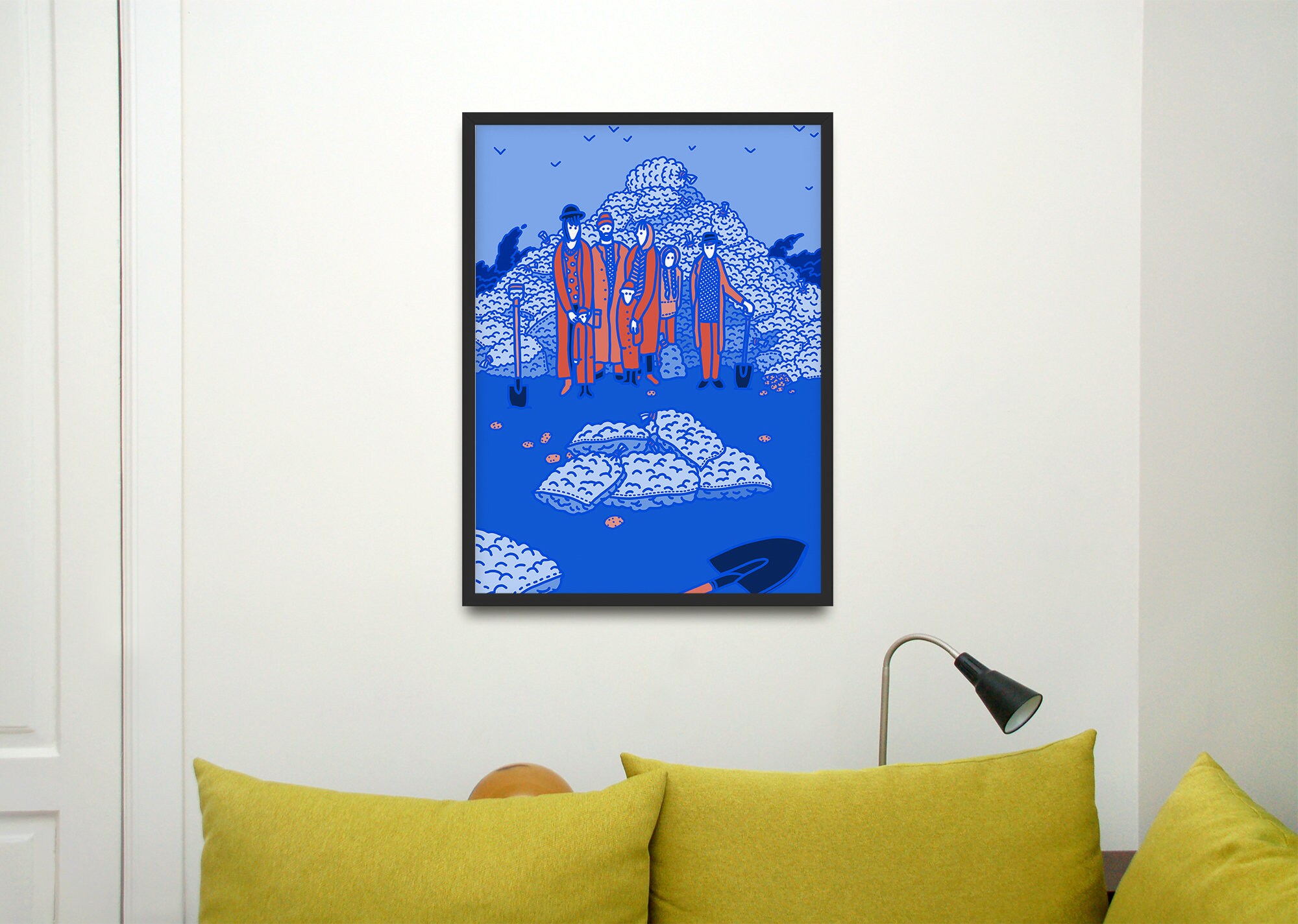 Downloadable Prints, Sky Blue, Printable Artwork, Affiche, Kitchen Wall Decor, Kitchen Wall Art