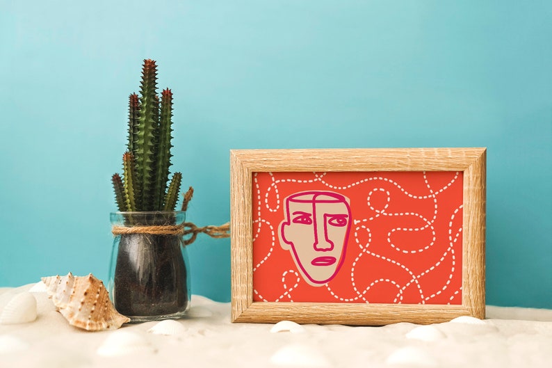 Horizontal Wall Art Abstract Art Print Downloadable Prints Etsy