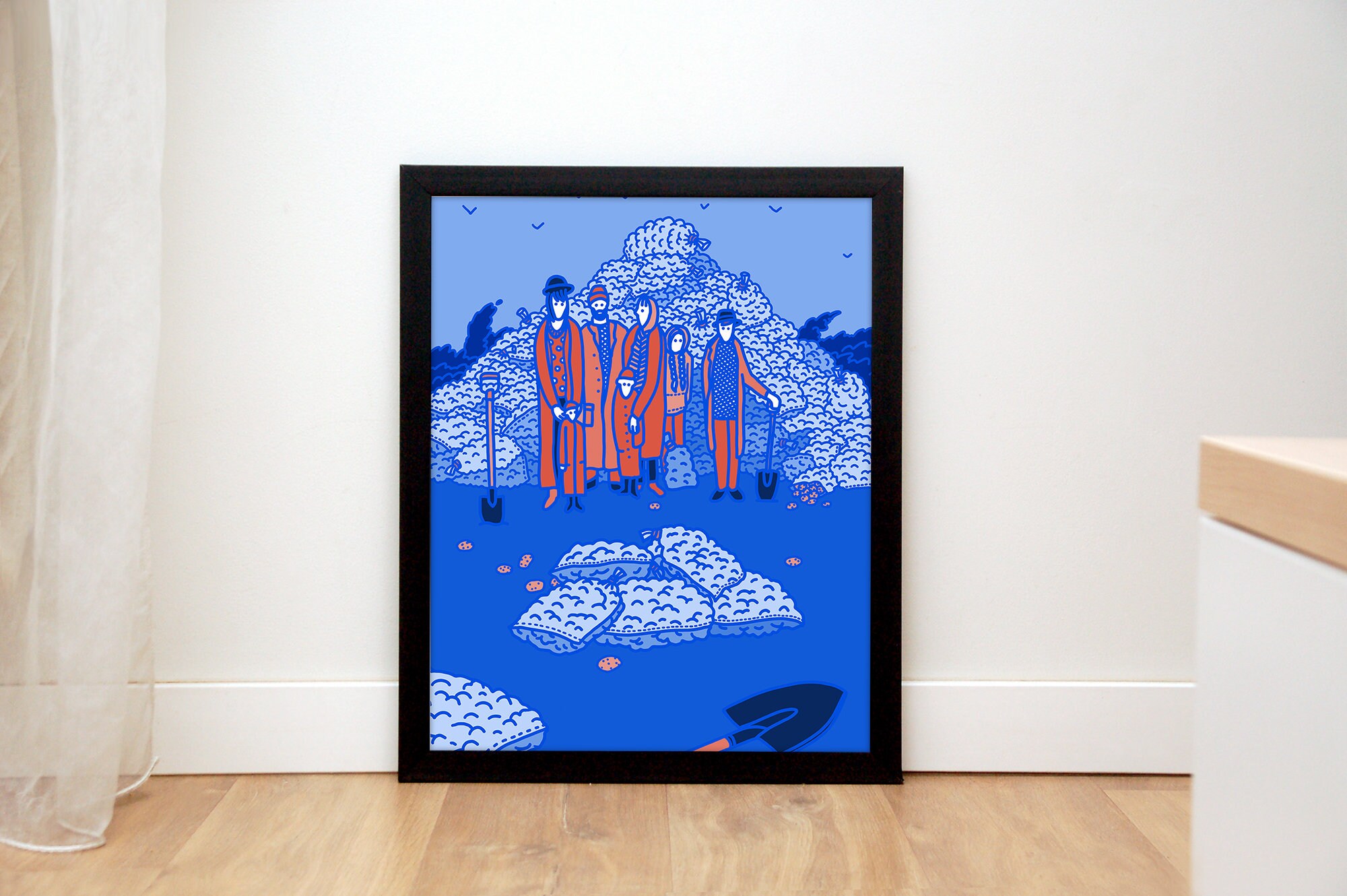 Downloadable Prints, Sky Blue, Printable Artwork, Affiche, Kitchen Wall