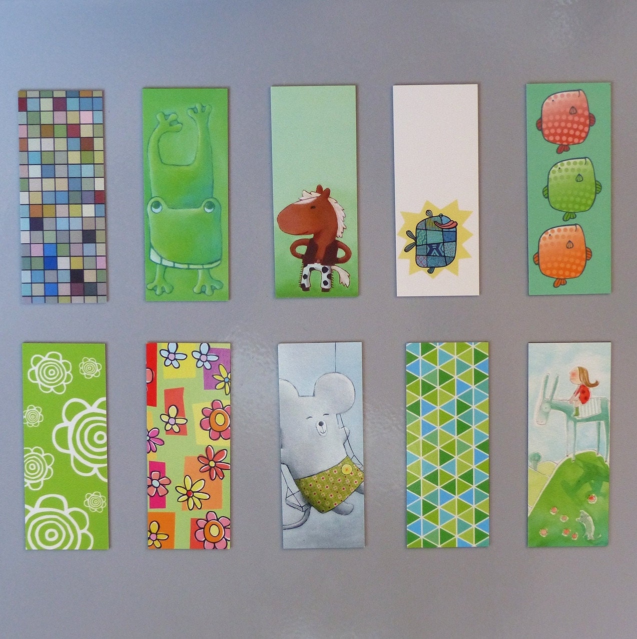 Lot de 8 ou 10 Magnets Illustrations Au Choix