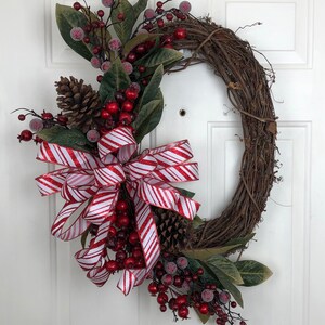 Christmas Wreath, Christmas Front Door Wreath, Holiday Front Door, Whimsical Holiday Wreath, Christmas Wreath, Magnolia Christmas Wreath