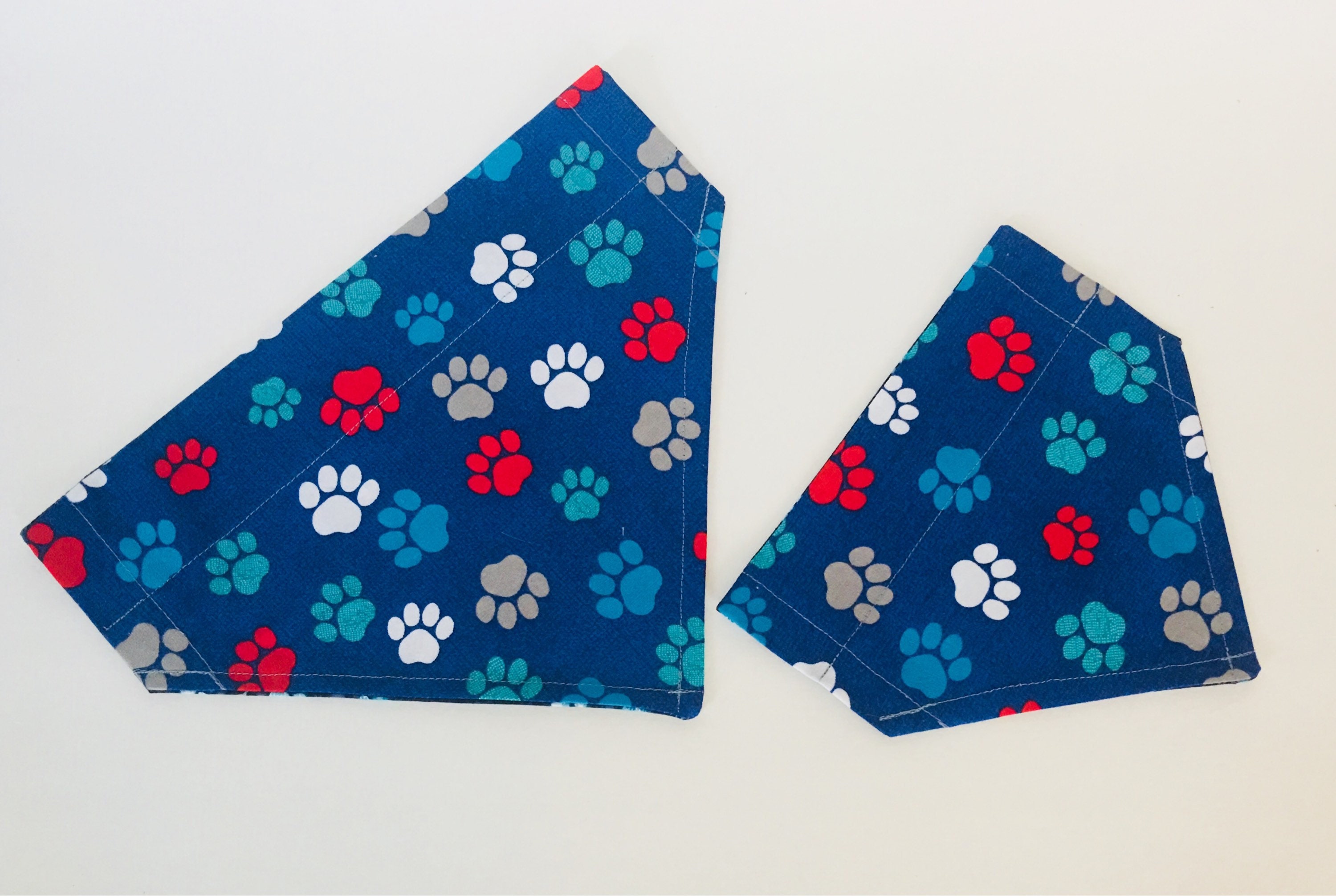 Dog Bandana Over the Collar Bandana Reversible Dog Bandana Etsy