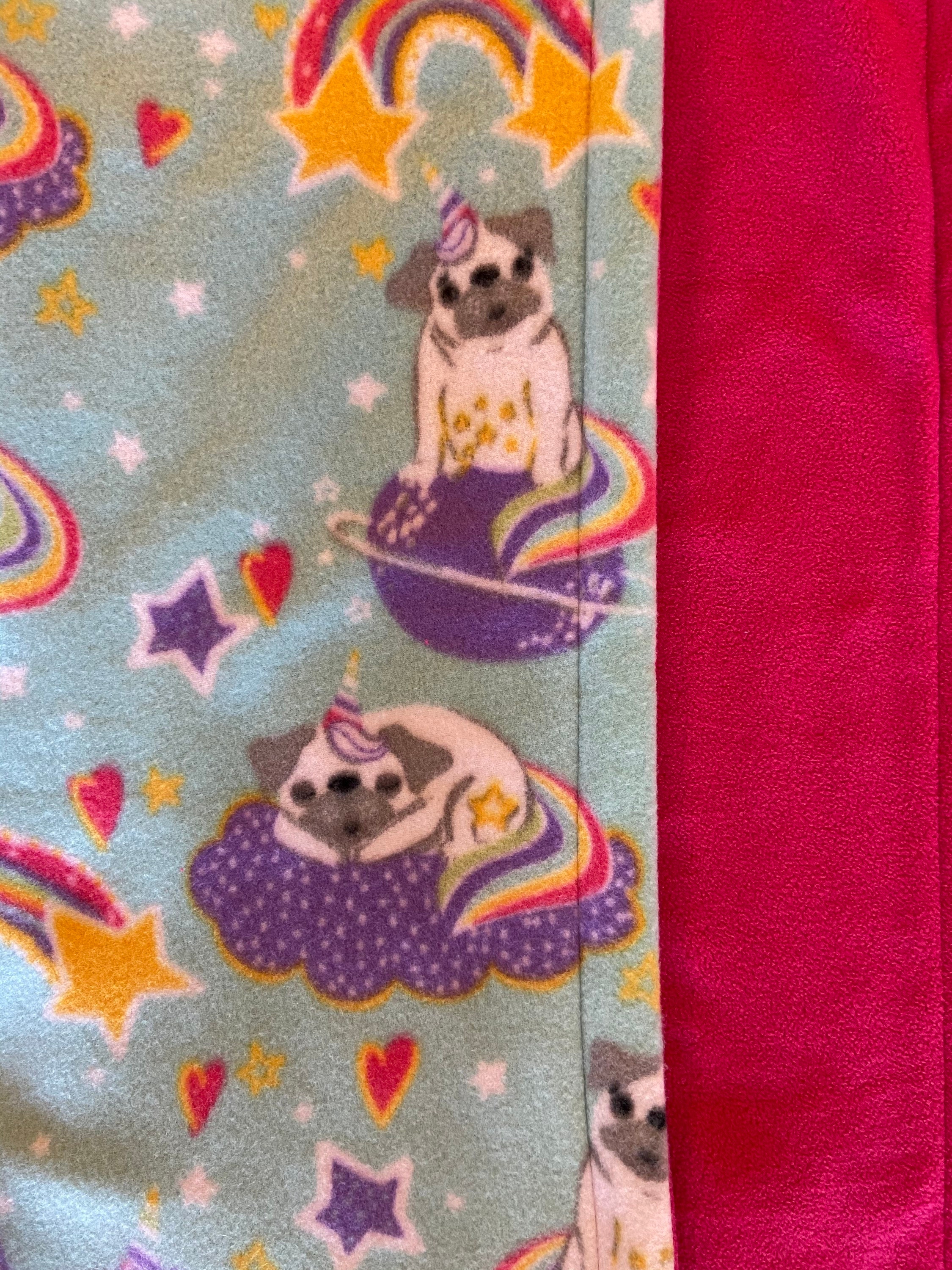 Medium pet blanket Pug blanket fleece dog blanket dog gift Etsy