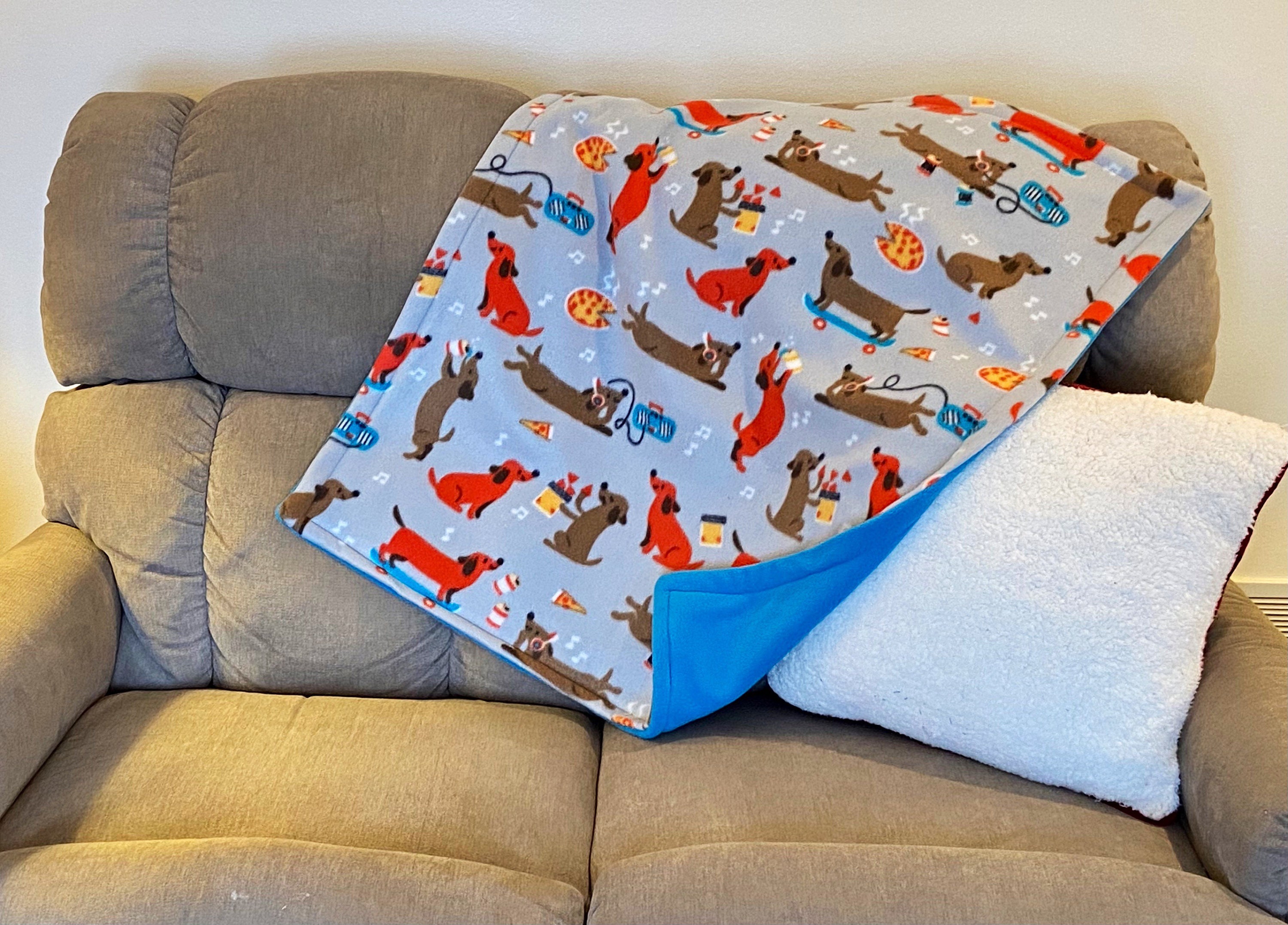 Dachshund Blanket Pet Blanket Fleece Dog Blanket Doxie Etsy