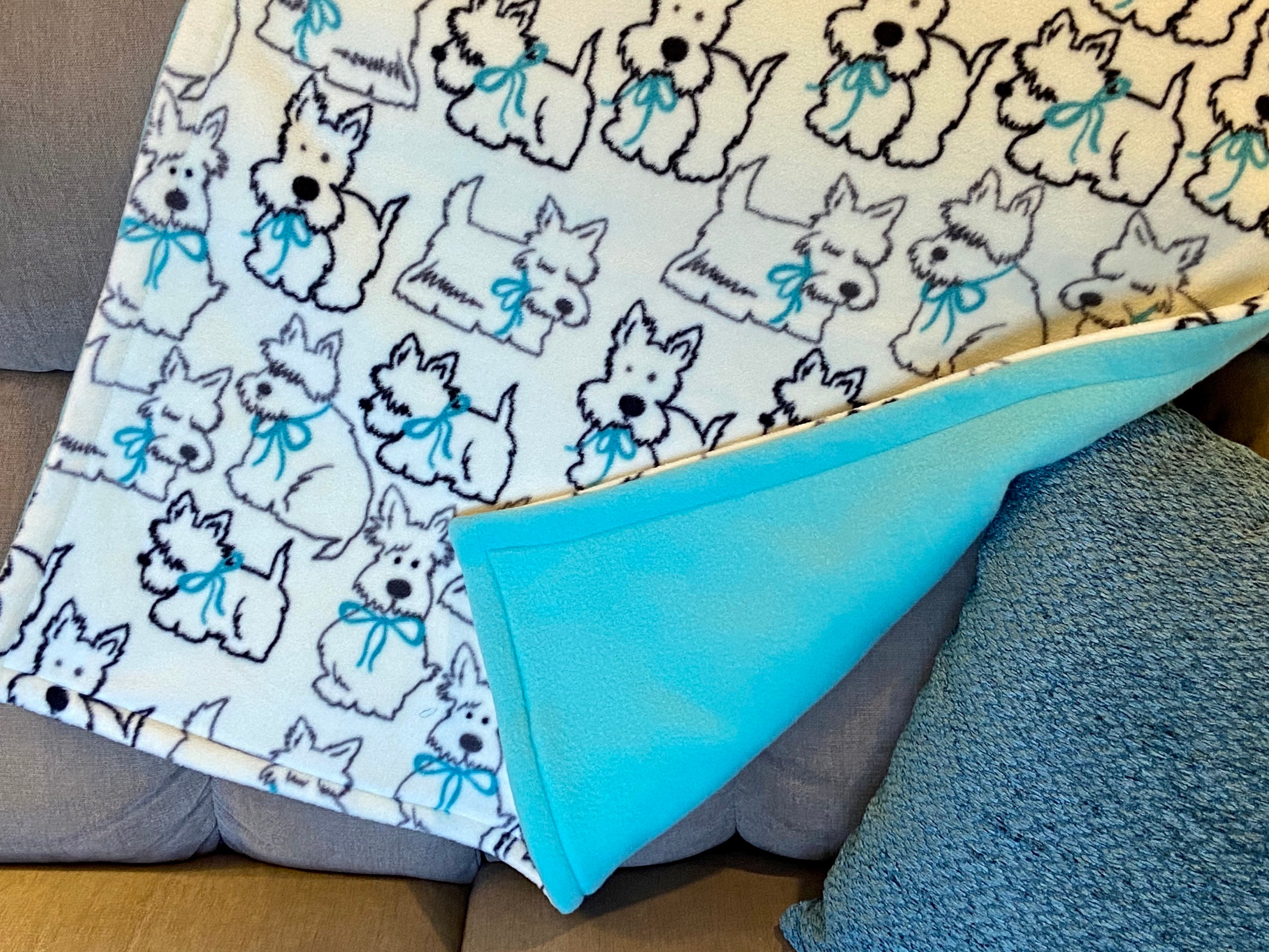 Westie blanket pet blanket fleece dog blanket Scottie Etsy