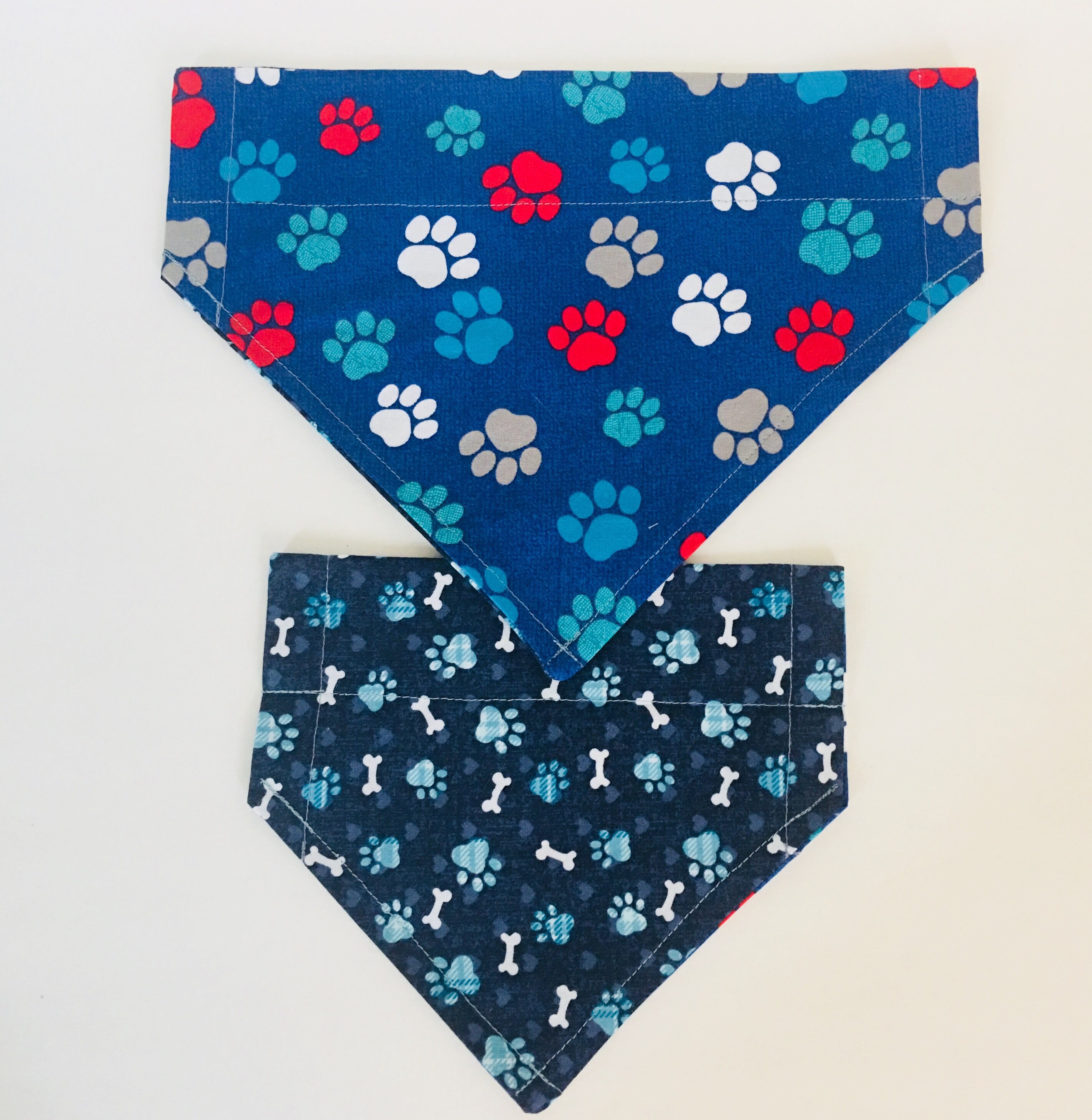 Dog Bandana Over the Collar Bandana Reversible Dog Bandana Etsy