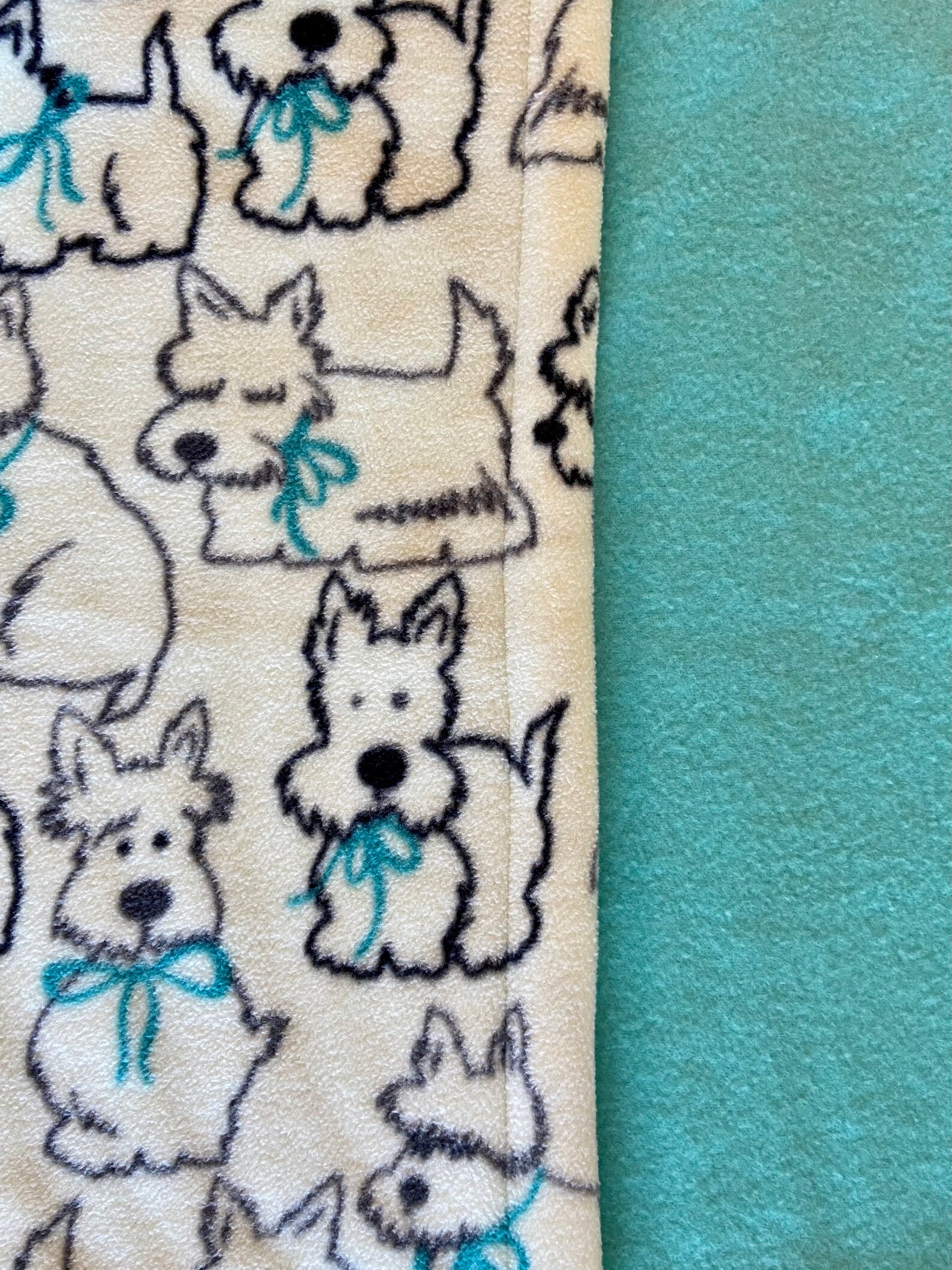 Westie Blanket Pet Blanket Fleece Dog Blanket Scottie Etsy