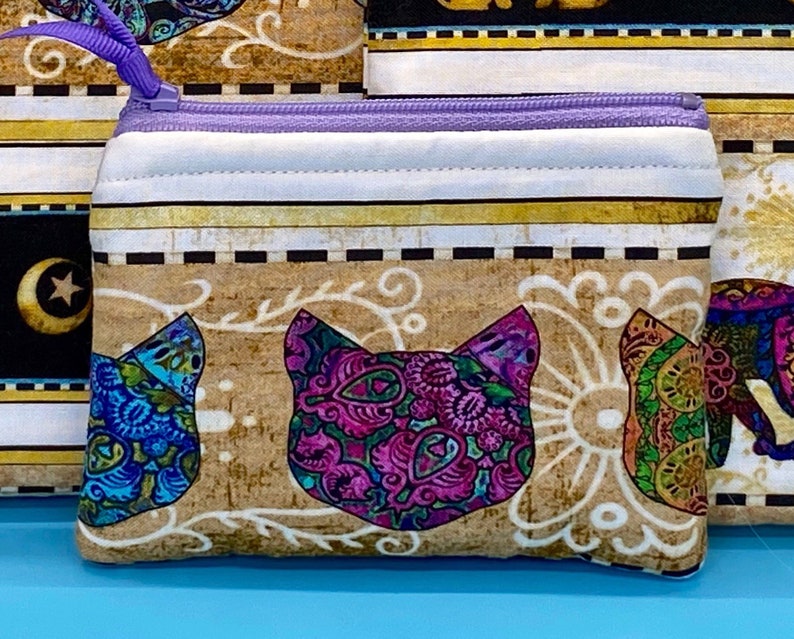 cat lover gift Cardcash pouch credit card pouch cat card pouch cat cardcash pouch cat coin pouch cat mom gift