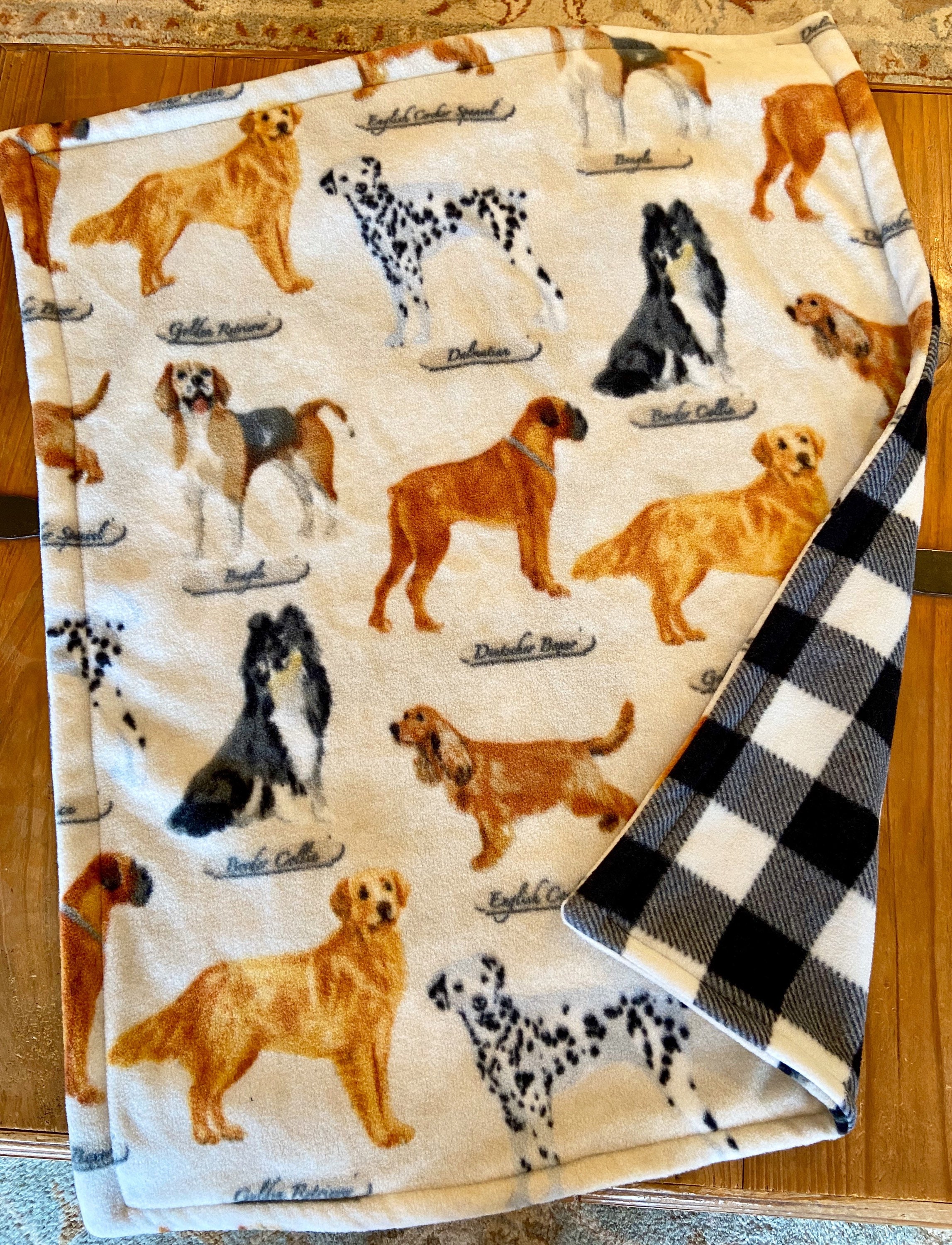 Medium Dog Blanket Pet Blanket Fleece Dog Blanket Dog Gift Etsy