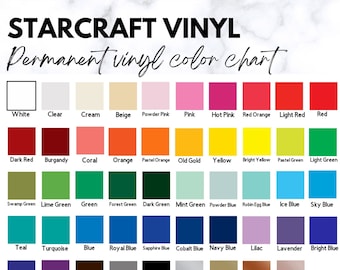 StarCraft HD Adhesive Vinyl | 12" x 5YDS" | Decal Vinyl | Permanent Vinyl | Vinyl Sheets | 50+ Colors Available