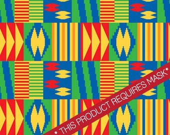 Regal Kente Pattern HTV  / 12" X 12" / Siser EasyPattern HTV /  Heat Transfer Vinyl Pattern  / HTV / African Print / blm / Juneteenth