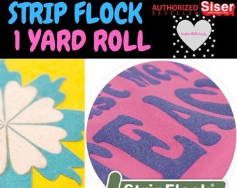 Siser Strip Flock HTV 12" x 1 yard  / Siser StripFlock / 12" x 36"/ Heat Transfer Vinyl / Flock / Siser Heat Transfer