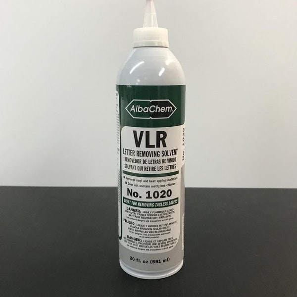 AlbaChem® VLR Vinyl Letter Removing Solvent 20oz - Vinyl Remover - HTV remover