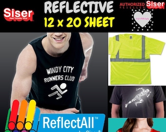 12" x 20" / 1-sheet / Siser ReflectAll HTV / Heat Transfer Vinyl / Reflective HTV
