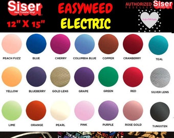 12"x 15" / Electric / Siser Easyweed  HTV / 1-sheet  / Heat Transfer Vinyl