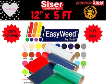 12" x 5 foot roll / Siser Easyweed Heat Transfer Vinyl / T - shirt Vinyl / Silhouette Vinyl / Cricut htv / HTV Vinyl / Vinyl / HTV