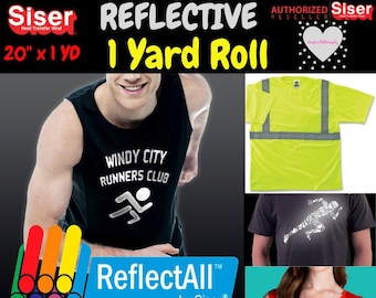 Siser ReflectAll HTV Roll: 20" x 36", Reflective Heat Transfer Vinyl