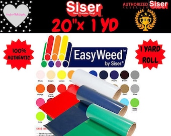Siser EasyWeed HTV Roll, 20" x 1 Yard: Heat Transfer Vinyl