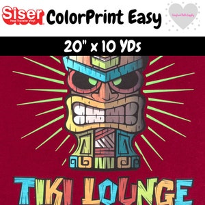 Siser ColorPrint Easy Heat Transfer Vinyl, 20" x 5 Yards image 1
