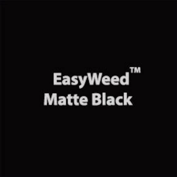 12 X 1 Yard / Matte Black Easyweed / Black HTV / Siser / Sheet