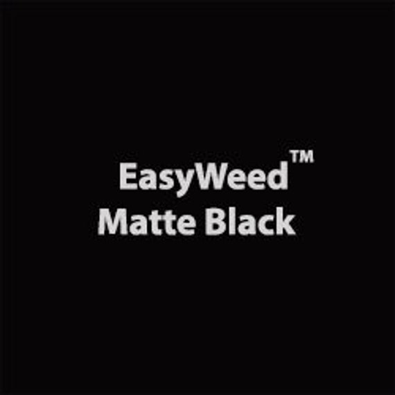 Matte Black EasyWeed HTV - 12" x 1 Yard Siser Heat Transfer Vinyl Sheet
