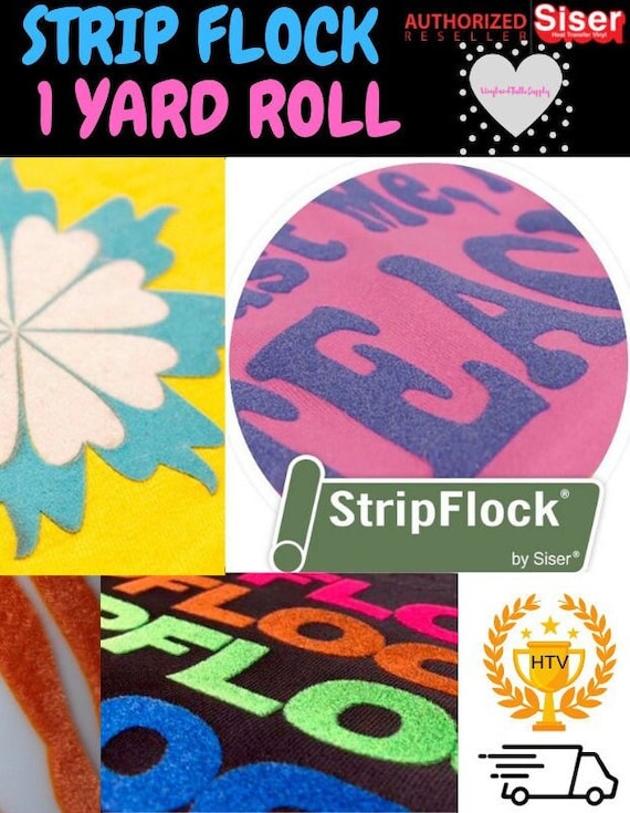 Siser Strip Flock HTV 12 X 1 Yard / Siser Stripflock / 12 X 36/ Heat  Transfer Vinyl / Flock / Siser Heat Transfer 