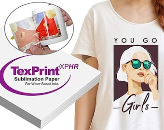 Papier pour sublimation TexPrint XPHR 8,5 x 11 po pour imprimantes Epson