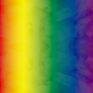 Puede incluir: Un fondo de acuarela con un degradado de rojo, naranja, amarillo, verde, azul y morado.