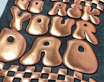 Metallic 3D Puff Heat Transfer Vinyl Roll (10 x 1 YD)