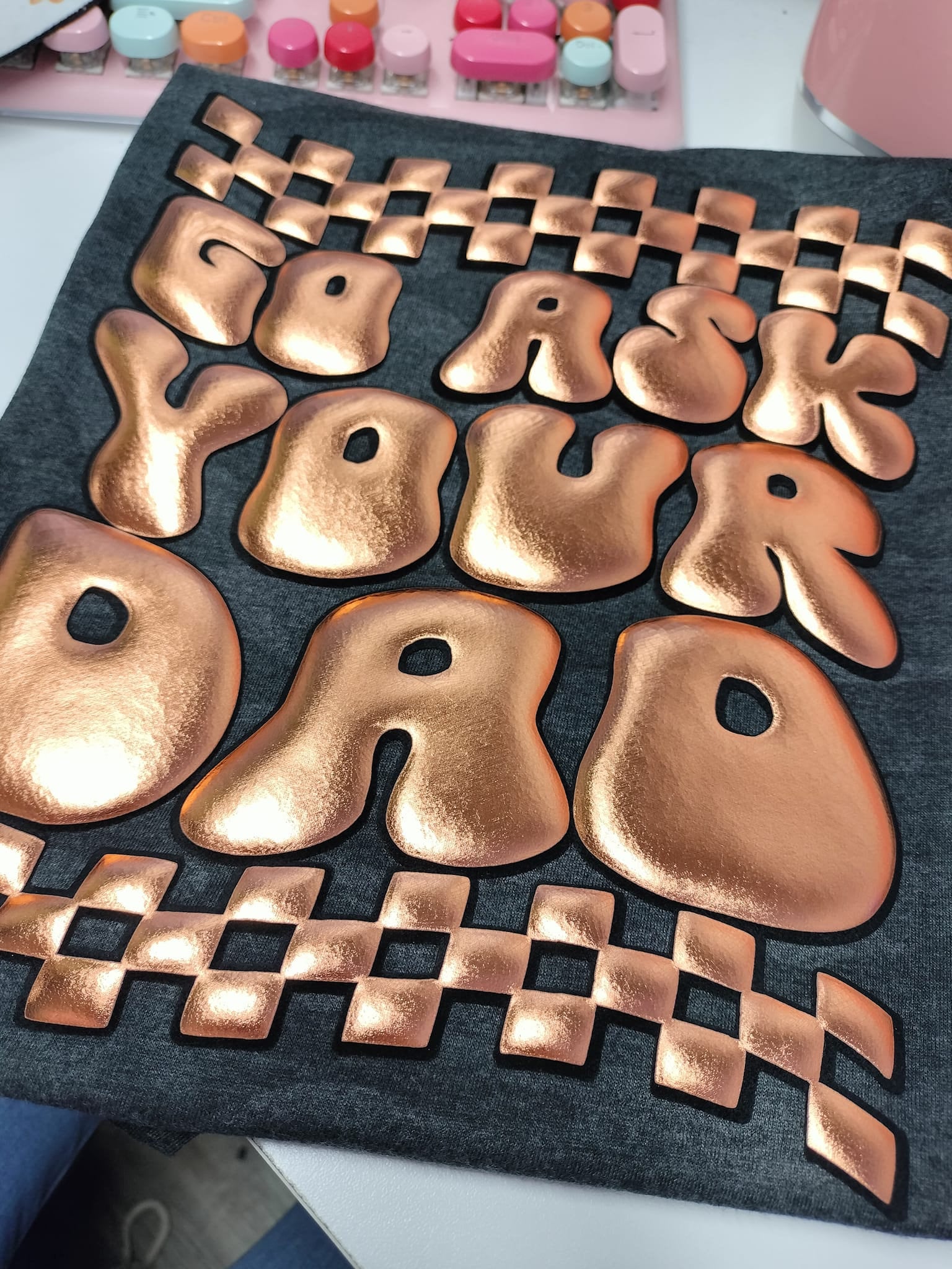 Metallic 3D Super Puff Heat Transfer 10 x 1 YD Roll  | Puffy Vinyl | 3D Puff Vinyl | Puff HTV | Puff Tshirt Vinyl | VTS 3D Super Puff