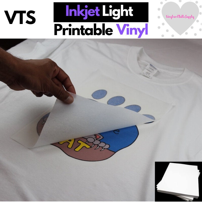 Inkjet Printable HTV, DTV, Home Inkjet Direct to Vinyl, Printable Heat  Transfer Vinyl, Inkjet Print Iron on Vinyl 