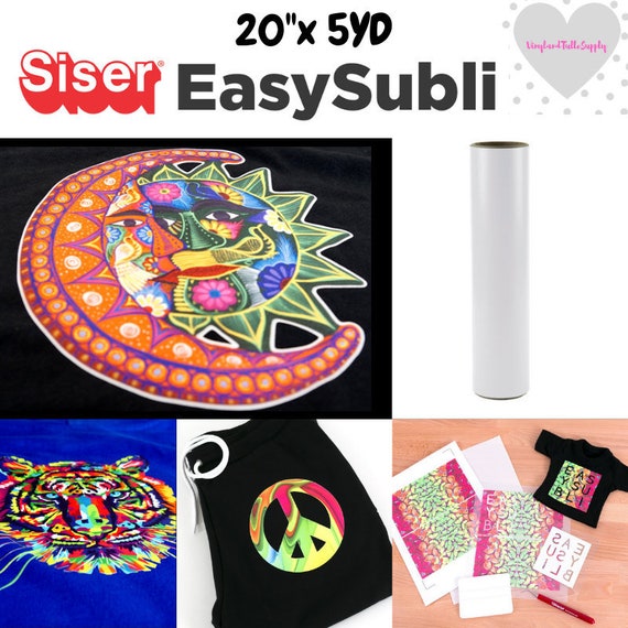Siser EasySubli Heat Transfer Vinyl for Sublimation (15 sheets)