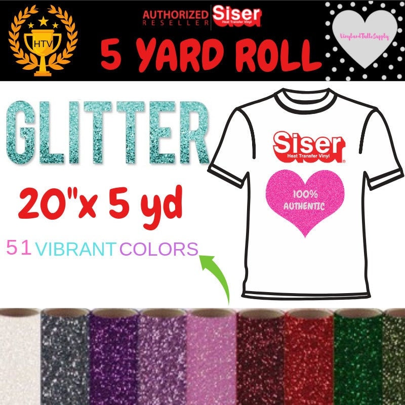 Siser Glitter HTV Confetti Choose Your Length SALE While Supplies Last –