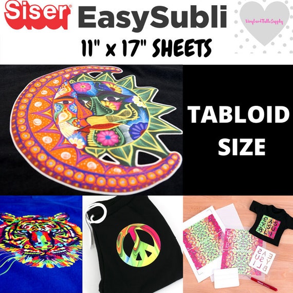 Siser EasySubli Heat Transfer Vinyl Sheets - 11 x 16.5